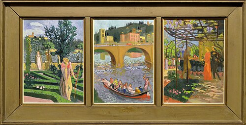 Triptyque pour l'illustration de Pétrarque, 1931, Maurice Denis