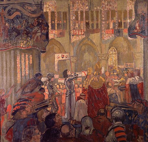 Jeanne d'Arc au sacre de Charles VII, 1913, Maurice Denis