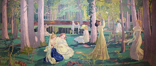 Jeu de volant, 1900, Maurice Denis