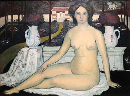 La Dame au jardin clos, 1894, Maurice Denis