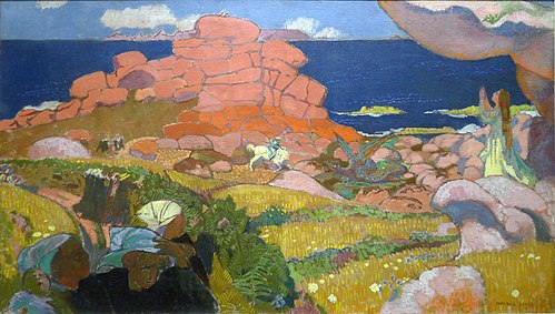Saint Georges aux rochers rouges, 1910, Maurice Denis