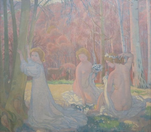 Figures in a Spring Landscape (Sacred Grove), 1897, Maurice Denis