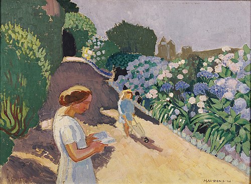 Malon et les hortensias, 1920, Maurice Denis