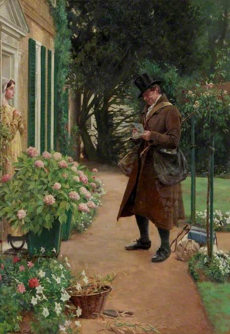 The Village Postman, 1900, Walter Dendy Sadler