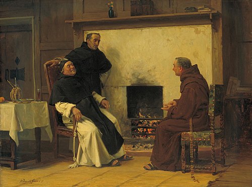 A Good Story, 1881, Walter Dendy Sadler