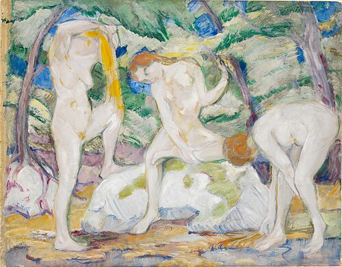 Badende Frauen, 1910, Franz Marc