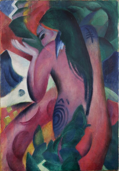 Rote Frau, 1912, Franz Marc