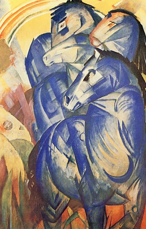 La Tour des chevaux bleus, 1914, Franz Marc