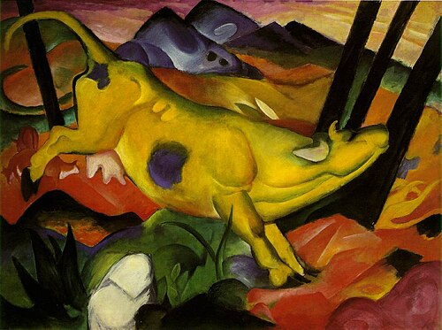 La Vache jaune, 1911, Franz Marc