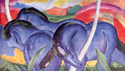 Les Grands Chevaux bleus, 1911, Franz Marc