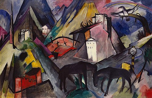 The Unfortunate Land of Tyrol, 1913, Franz Marc