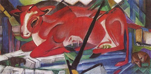 World Cow, 1913, Franz Marc