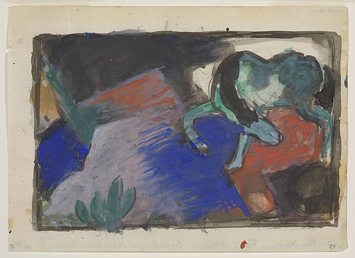 Green Horse in Landscape, 1912, Franz Marc