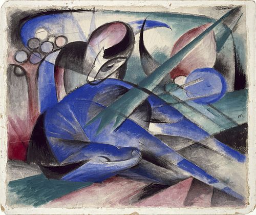 Dreaming Horse, 1913, Franz Marc