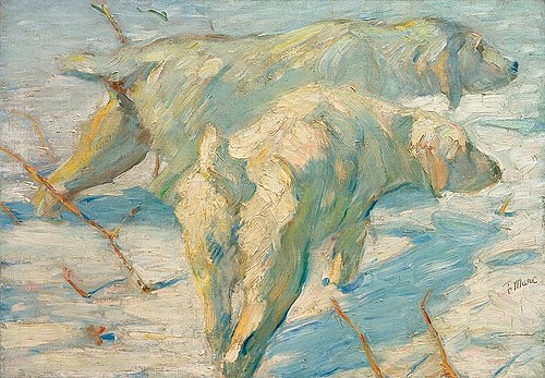 Siberian Shepherd Dogs, 1909, Franz Marc