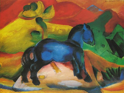 Cheval bleu, 1912, Franz Marc