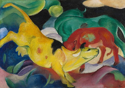 Cows Red Green Yellow, 1912, Franz Marc