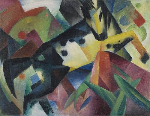 Leaping horse, 1912, Franz Marc