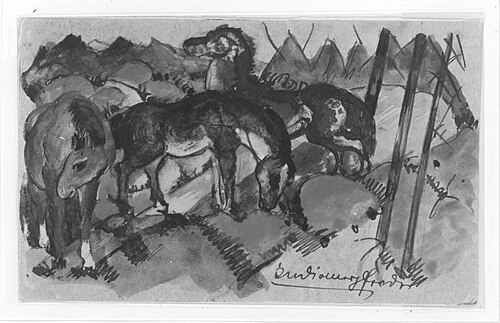 Indianerpferde, 1913, Franz Marc