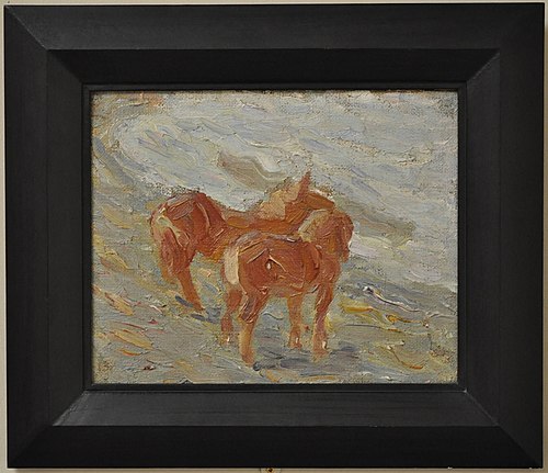 Horses by the sea, 1907, Franz Marc