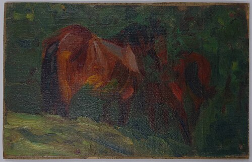 Horse sketch II, 1906, Franz Marc