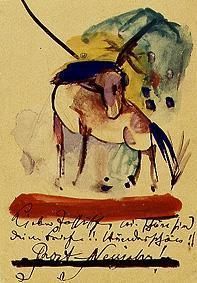 Neujahrskarte, 1913, Franz Marc