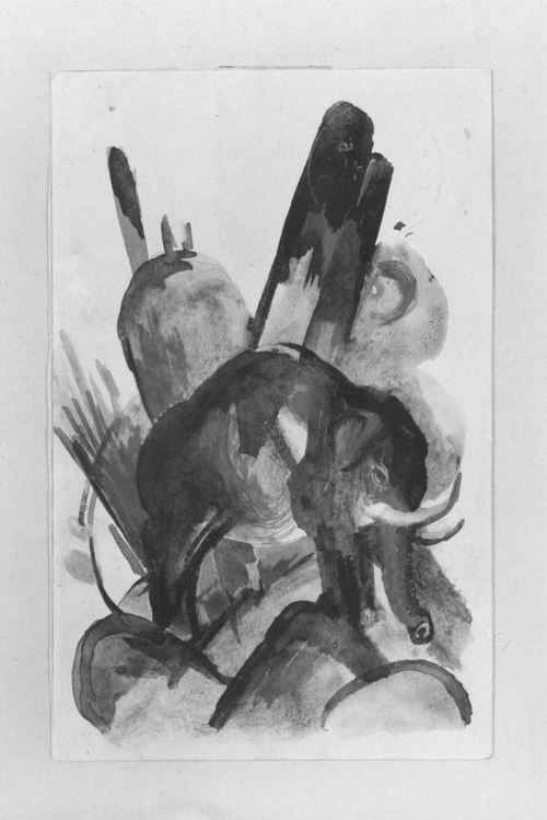 Der kleine violette Elefant, 1913, Franz Marc