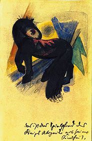 Das Spielpferd des Königs Abigail, 1913, Franz Marc