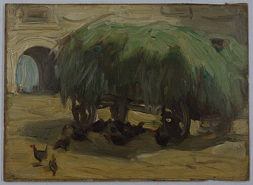 Hay wagon, 1905, Franz Marc