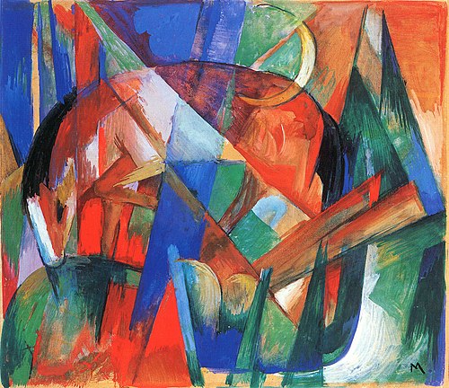 Mythical creature II (horse), 1913, Franz Marc