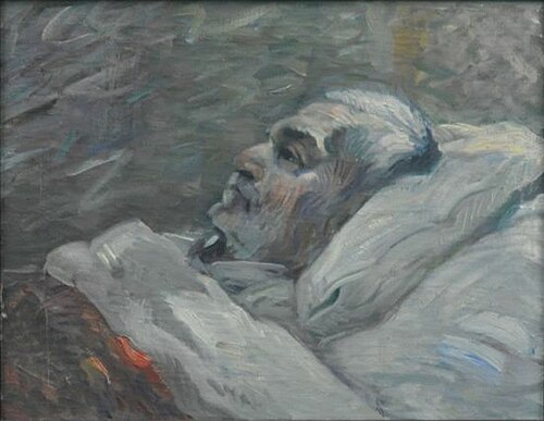The Father on the Sickbed I, 1906, Franz Marc