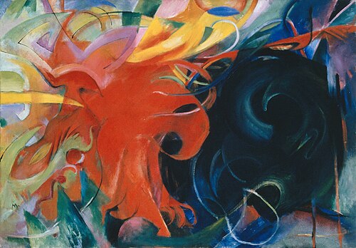 Formes combattantes, 1914, Franz Marc