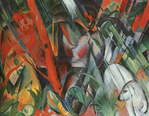 Sous la pluie, 1912, Franz Marc