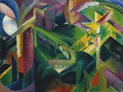 Deer in a Monastery Garden, 1912, Franz Marc