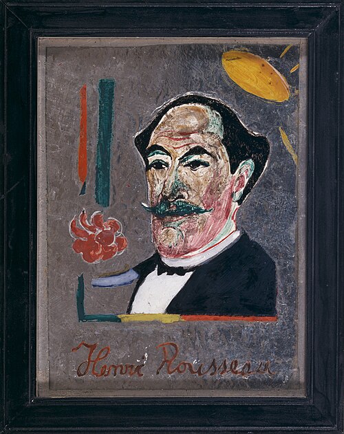 Portrait d'Henri Rousseau, 1911, Franz Marc