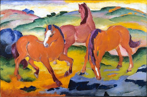 Grazing Horses IV, 1911, Franz Marc
