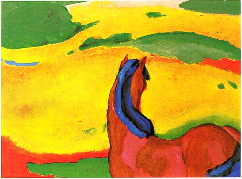 Cheval dans le paysage, 1910, Franz Marc