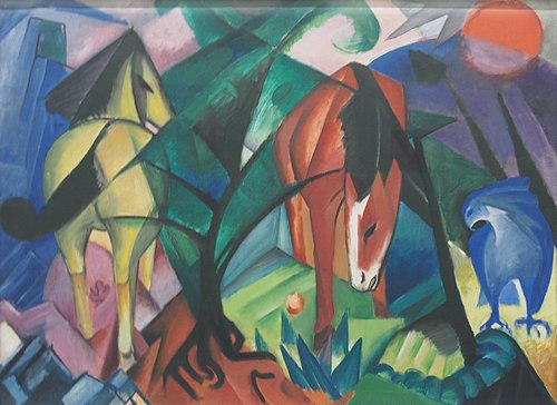 Horses and Eagle, 1912, Franz Marc