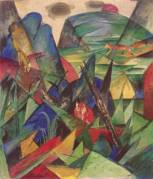 Foxes, 1913, Franz Marc