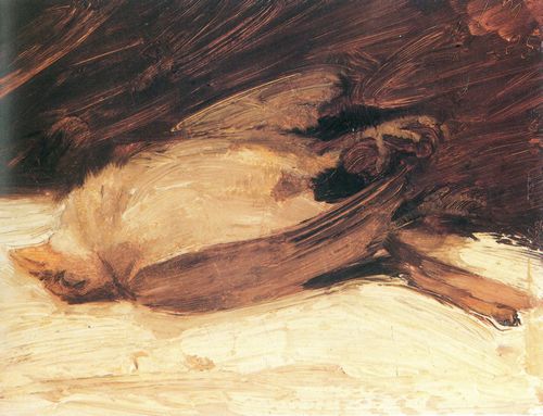 The dead sparrow, 1905, Franz Marc