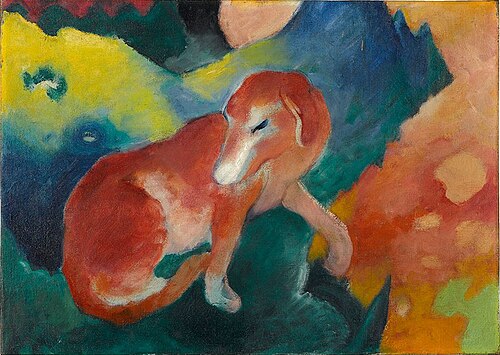 Red dog, 1911, Franz Marc