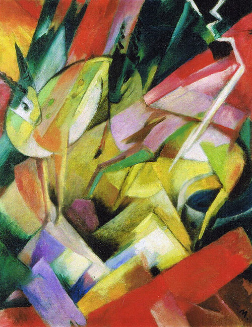 Mountain goats, 1913, Franz Marc
