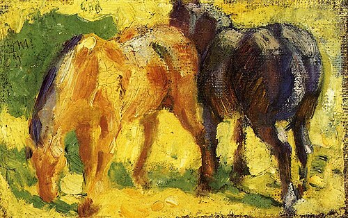 Small horse picture, 1909, Franz Marc