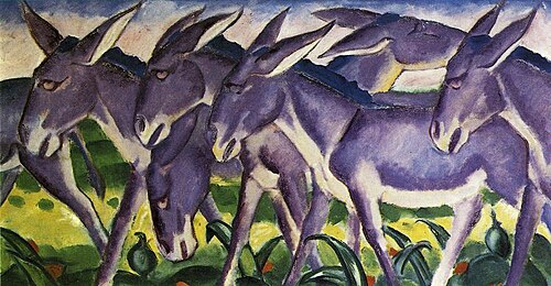Donkey Frieze, 1911, Franz Marc