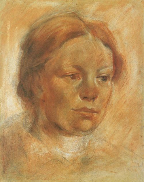 Girl's Head, 1906, Franz Marc