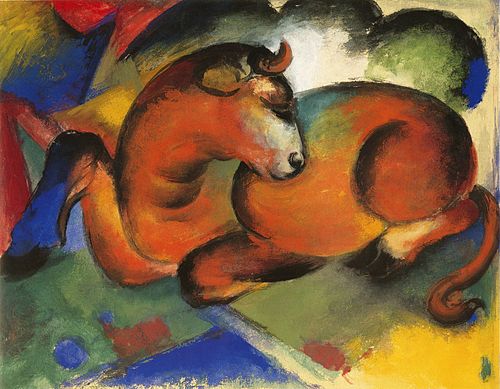 Red bull, 1912, Franz Marc