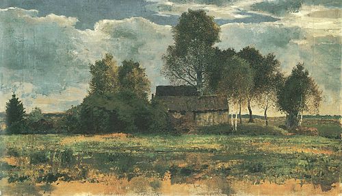 Moor huts in the Dachau moss, 1902, Franz Marc