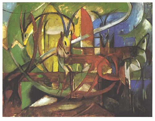 Gazelles, 1913, Franz Marc