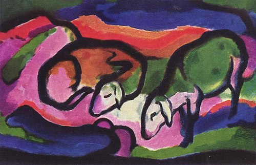 Sheep, 1912, Franz Marc