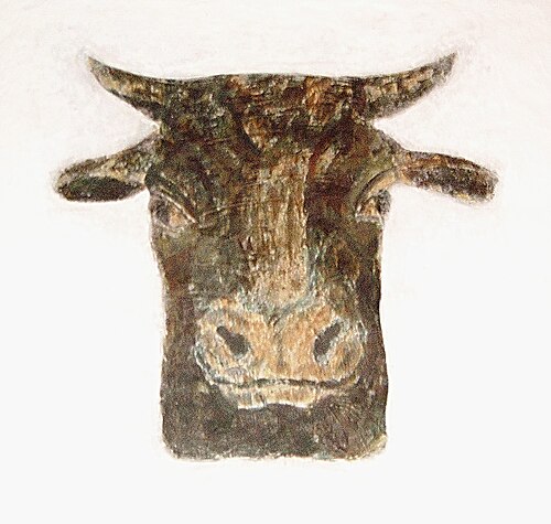 Cow head, 1904, Franz Marc